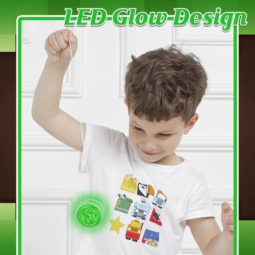 Group display of 24 piece pixel yo-yo toy set