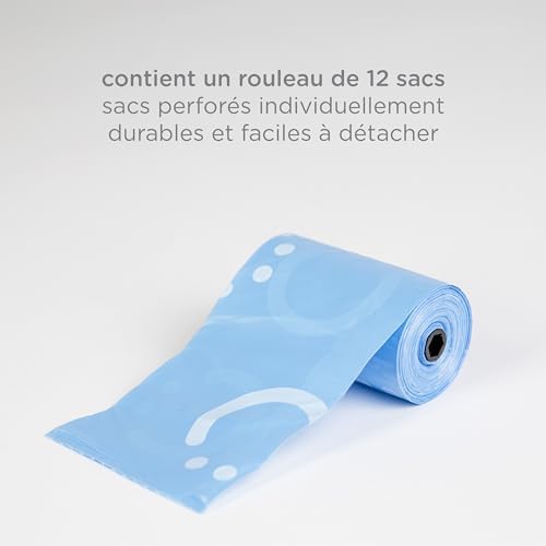 Close up of the Ubbi gray dispenser silicone hanging strap