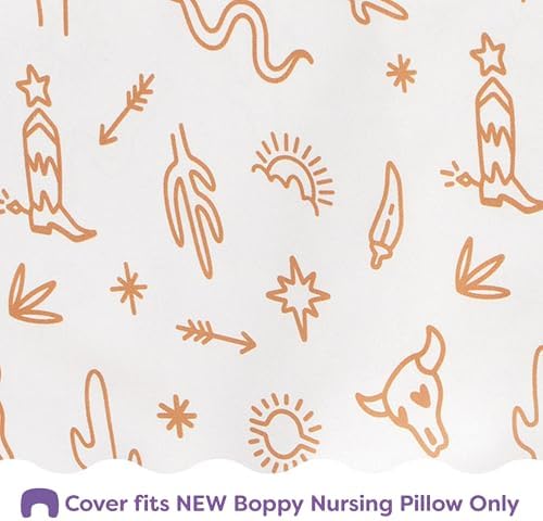 Washable Boppy nursing pillow slipcover lifestyle shot