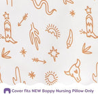 Washable Boppy nursing pillow slipcover lifestyle shot