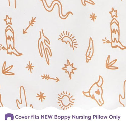Washable Boppy nursing pillow slipcover lifestyle shot