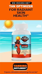 The Swedish Diet Tan Optimizer capsule supplement packaging side view