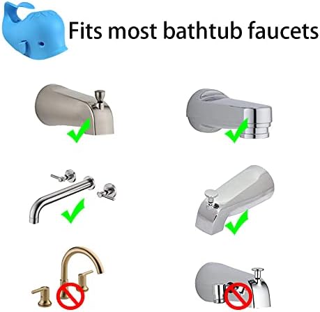 Top view of universal silicone bathtub spout guard