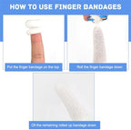 Breathable elastic finger stall protecting a finger joint during kitchen meal preparation.