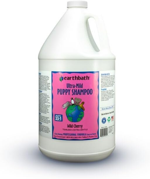 earthbath, Ultra-Mild Wild Cherry Puppy Shampoo - Extra Gentle & Tearless Dog Shampoo, Made in USA, Deodorizing Dog Wash, Cruelty Free Puppy Supplies, Shampoo for Smelly Dogs - 16 Oz (1 Pack) - Image 9