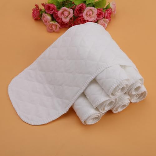 Side profile view showing six layer thickness of diaper insert