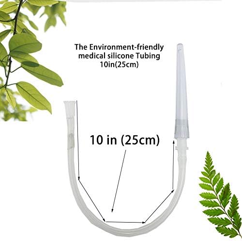 GNEGKLEAN 150ml syringe with flexible 10 inch silicone tubing for comfort.