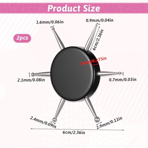Close up of professional nail dotting pens for nail art