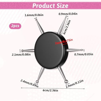 Close up of professional nail dotting pens for nail art