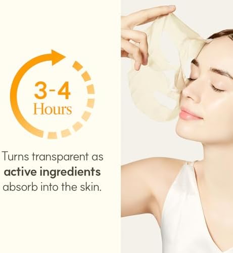 Application instructions for The Face Shop vegan collagen mask