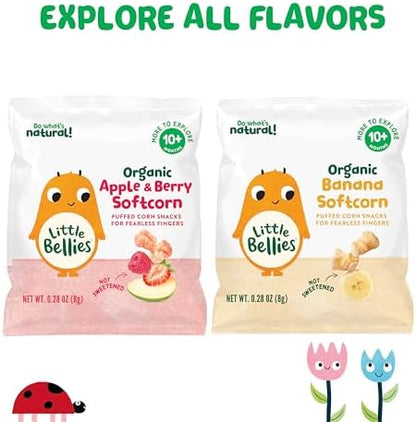 Nutritious iron fortified organic baby snack bags for on the go