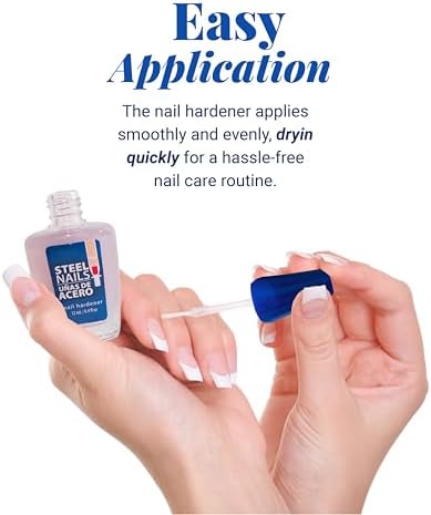Professional nail care routine using Steel Nails strengthener