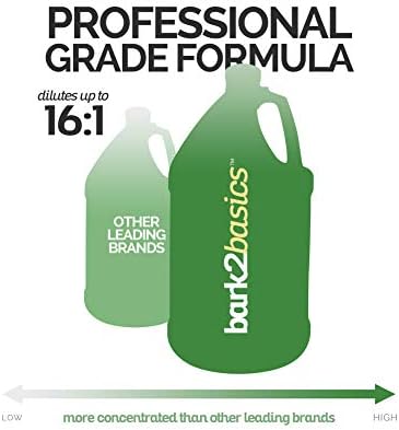 Pouring Bark2Basics concentrated Greek yogurt dog shampoo into mixing bowl