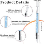 Close up of silicone nail art tool tips for precise carving and shaping