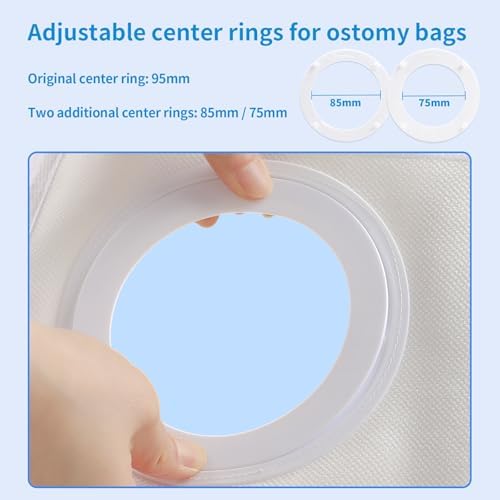 Close up of Steawoce ostomy belt showing breathable fabric texture.