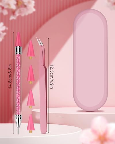 Acrylic crystal filled wax pen for rhinestones