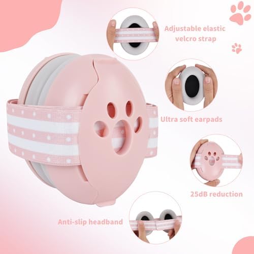 Tacodis baby ear muffs showing interchangeable cup design