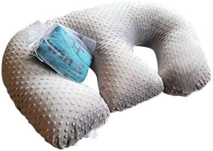 Twin Z nursing pillow showing twin support functionality