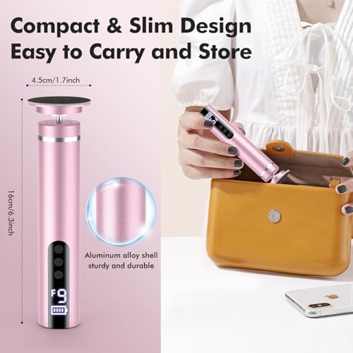 BevinMugford pink electric callus remover kit with all included accessories.