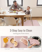 Folded Blissful Diary baby splat mat showing its lightweight and travel friendly design.