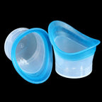 Rosojodg silicone eye wash cup kit front view blue and pink set