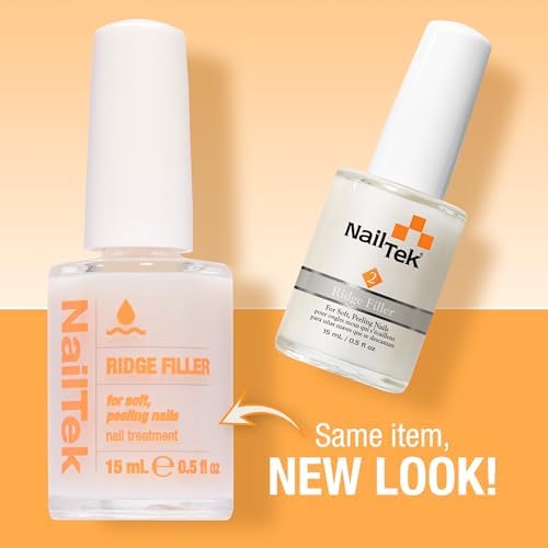 Clear ridge filler fluid ounce bottle demonstrating the applicator brush closeup.