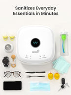 Top angle view of Grownsy 4-in-1 sanitizing unit