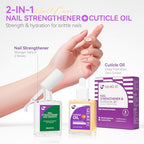 Protein nail hardener providing assistance with filling ridges and smoothing