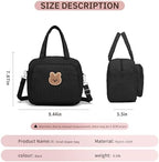 Fwkekye black diaper tote lifestyle view suitable for boys and girls.