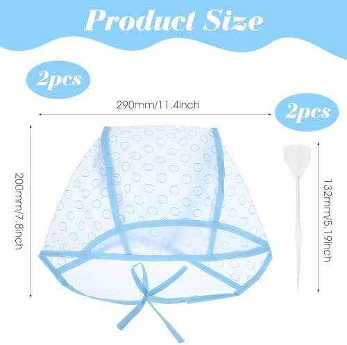 Two piece hair frosting cap kit