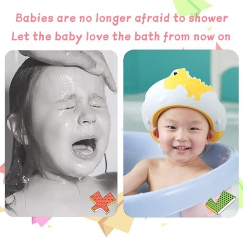 Premium quality baby shower cap showing comfortable non slip grip