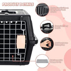 Locmeo pet carrier set including cooling pad and bowl