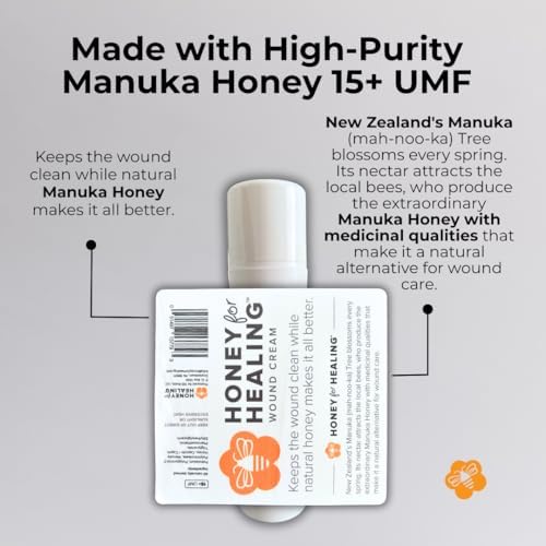 Non-sticky skin repair cream with authentic New Zealand Manuka honey
