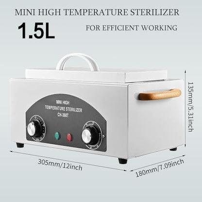 Stainless steel interior of ZJchao 1.5L tool sterilizer