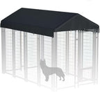 Heavy duty 600D black pet enclosure replacement top canopy installed on frame