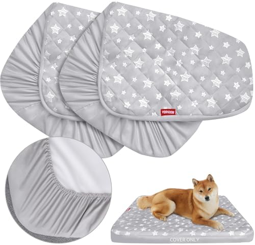 Moonsea quilted pet pillow cover pack of two displayed together