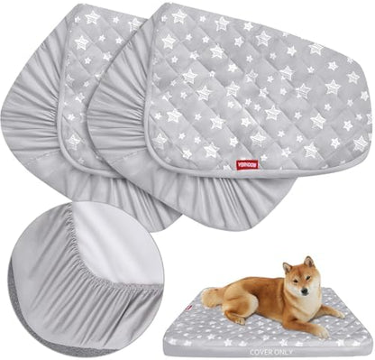 Moonsea quilted pet pillow cover pack of two displayed together