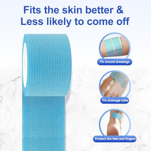 Waterproof medical grade tape roll measuring one inch by five point five yards
