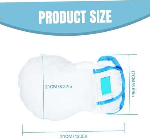 White and blue medical restraint glove with fingers separated design for patients.