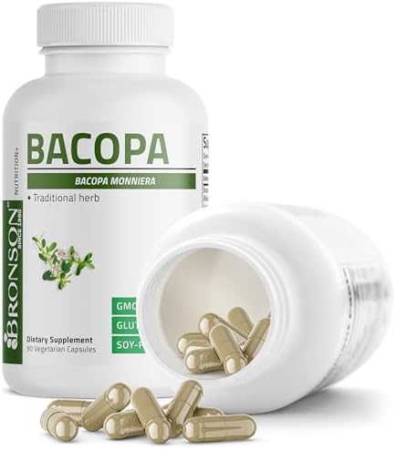 Premium Bronson Bacopa cognitive support supplement imported from USA for Indian consumers.
