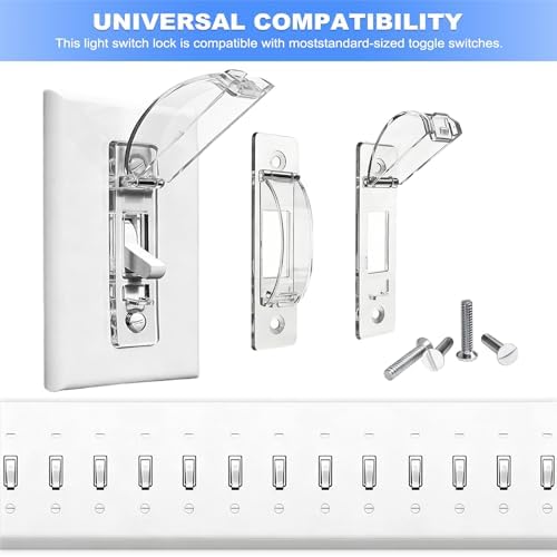 Transparent wall switch guard for home safety
