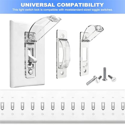 Transparent wall switch guard for home safety