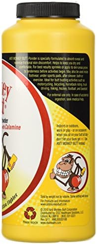 Anti Monkey Butt body powder bottles with calamine for chafing relief