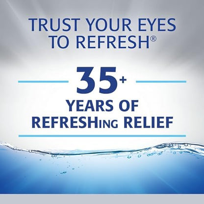 Back packaging of Refresh Optive Advanced showing active ingredients and HydroCell technology.