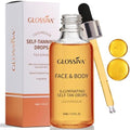 Glossiva self tanning drops front view bottle