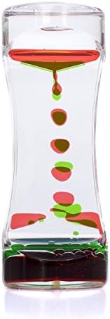 Close up of colorful liquid droplets inside motion bubbler