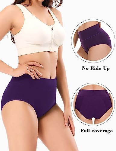 High absorbency women cotton protective briefs showing the multi layer leakproof crotch area