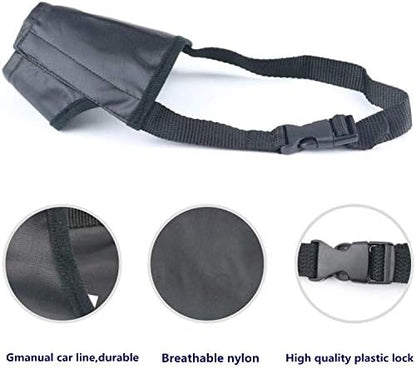 Seven pieces dog mouth cover set preventing biting and chewing