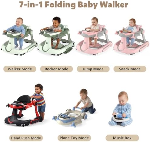 TODEFULL baby walker adjustable height mechanism
