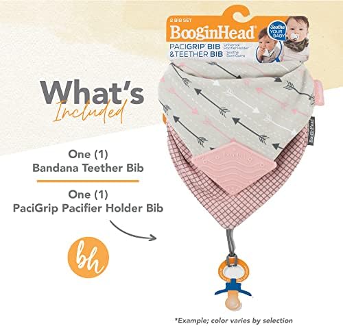 BooginHead baby bib 2-pack packaging and design